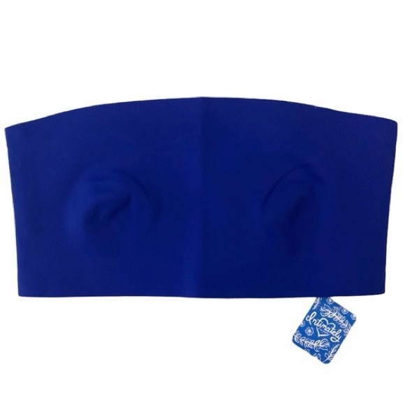 FREE PEOPLE Nina Bandeau Bralette Blue Flame - Picture 2 of 7